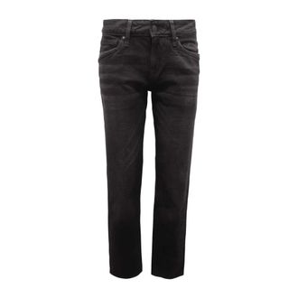 Guess Straight Jeans, male, Black, Size: W27 Angels Slim Trousers