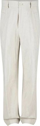 Dries Van Noten Pencks Pants - Heren - Straight fit broeken - Wit - M - Broeken