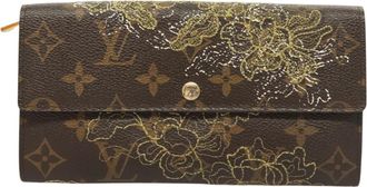 Louis Vuitton Sarah Brown Canvas Wallet (Pre-Owned)
