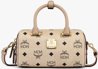 MCM Mini Ella Boston Bag In Visetos