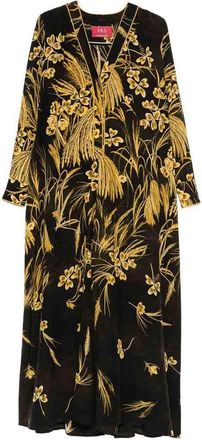 F.R.S. For Restless Sleepers F. R.S For Restless Sleepers Silk Blend Printed Maxi Dress