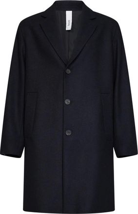 Hev&ograve; Cassano Jas - Heren - Mantel - Blauw - L - Wol - Jassen