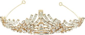 Brides & Hairpins Crystal Tiara in Gold at Nordstrom