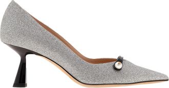 Jimmy Choo London Rosalia 65 Glitter Pumps, Brand Size 34.5 ( US Size 4.5 )