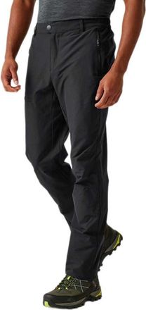 Regatta Mens Highton II Trousers Water Repellent Hiking Walking Pants Black