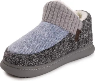 Muk Luks Callen Bootie Slipper in Blue at Nordstrom, Size Small