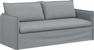 vidaXL Sof&aacute; Gris Claro 196 X 82 X 85 Cm Tela Vidaxl