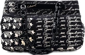 Chanel Canvas shopper met print - Zwart