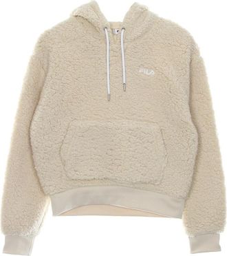 Fila Sherpa Hoodie Braziliaans Zand - Dames - Hoodies - Beige - XS - Polyester - Hoodies & sweatvesten