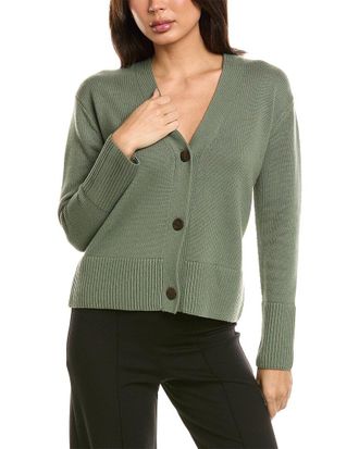 Vince Shrunken Weekend Wool-Blend Cardigan