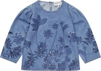 Munthe Blouses - Dames - Blouses - Blauw - 2XL - Overhemden