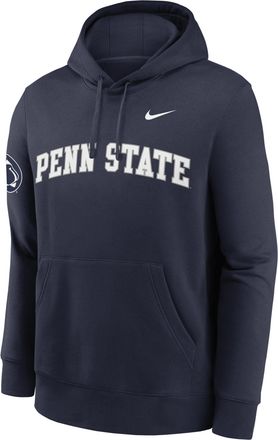 Nike Penn State Sideline Club Nike Mens College Pullover Hoodie in Blue | MKDK41SPSN-TVV