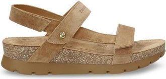 Panama Jack Selma Velour Sandalen f&uuml;r Damen | beige/braun