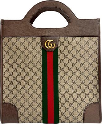 Gucci Pre-owned Gucci GG Supreme Ophidia Vertical Tote 547941 486628