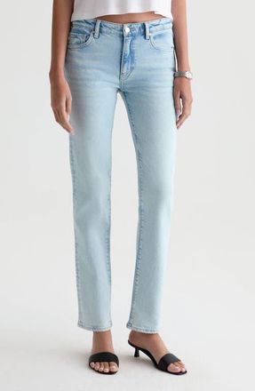 AG - Adriano Goldschmied Sandra Low Rise Slim Straight Leg Jeans in Harvest at Nordstrom, Size 30