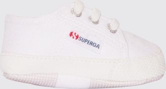 Superga Sneakers da bambino in cotone con lacci elasticizzati e suola antiscivolo