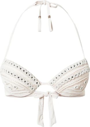 Twin-Set Top bikini con ricamo - Toni neutri