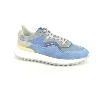 Floris Van Bommel Schoenen, Heren, Blauw, 40 EU, Combi Runner Jeans Blue Sneakers