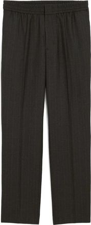Ami Elasticated-waist Striped Wool Trousers