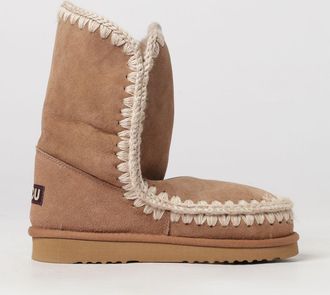 Mou Eskimo Suede Boots with Wool Stitching