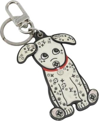 Louis Vuitton Pre-owned Accessories, female, White, Size: ONE SIZE Pre-owned Rubber Key Holder