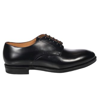 Henderson Handgemaakte Zwarte Kalfsleren Veterschoenen - Heren - Nette schoenen - Blauw - 42 1/2 EU - Leer - Schoenen