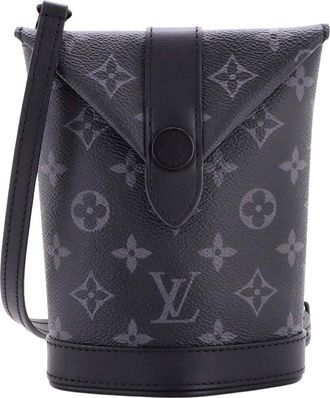 Louis Vuitton Envelope Pouch Monogram Eclipse Canvas (Authentic Pre-Loved)