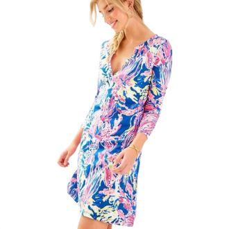Lilly Pulitzer Banyan 3/4 Sleeve T-Shirt Dress In Sunken Treasure Multi