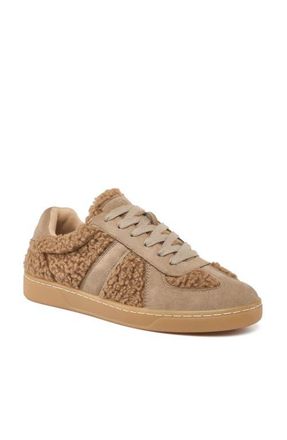 J/Slides Heidi Shearling Sneaker in Brown at Nordstrom, Size 6.5