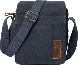 Troop London TRP0220 Classic Canvas Across Body Bag Denim