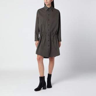 Maison Margiela Grey denim shirt dress