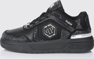 Philipp Plein Sneakers SK8R in pelle con strass applicati