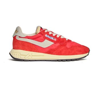 Autry Reelwind Low Sneakers - Heren - Sneakers - Rood - 47 EU - Katoen - Schoenen