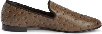 Giuseppe Zanotti Seymour loafers - men - Fabric/Leather/Fabric - 44 - Brown