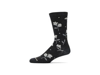 Smartwool Everyday Garden Gala Crew Socks Sock Charcoal : LG (Womens Shoe 10-12.5), Nylon/Wool
