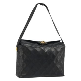 Chanel Pre-owned Vintage Schoudertas - Dames - Pre-owned - Zwart - Maat: ONE Size Leer