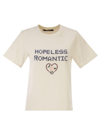 Max Mara Weekend Maxmara Wkdwest katoenen T-shirt met print en borduursel