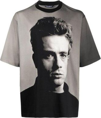 Dolce & Gabbana Black Cotton Mens T-Shirt