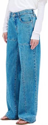 Slvrlake Denim Mica Seamed Wide Leg Jeans In Pacific