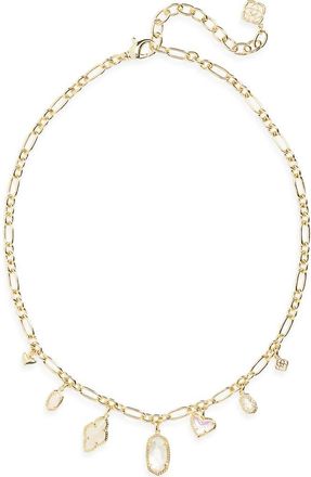 Kendra Scott Icon Charm Necklace in Gold Neutral Mix at Nordstrom
