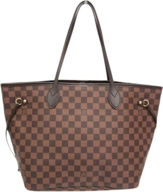 Louis Vuitton Pre-owned Tote Bags, female, Brown, Size: ONE SIZE Pre-owned Neverfull MM N51105 Tote Bag
