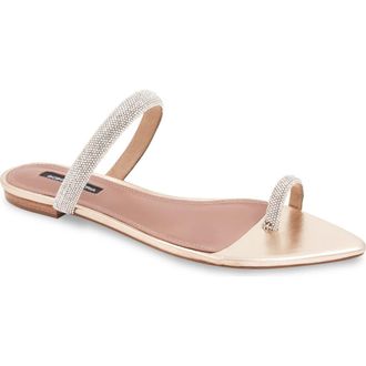 Bcbgmaxazria Pinot Pointed Toe Slide Sandal in Platino at Nordstrom Rack, Size 7.5