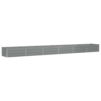 vidaXL Jardinera Gris Claro 600 X 80 X 45 Cm Acero Vidaxl