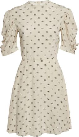 Valentino Abito corto con stampa - Toni neutri