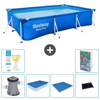 Bestway Piscina Bestway Steel Pro Rectangular - 300x201x66 Cm - 7-piezas S214