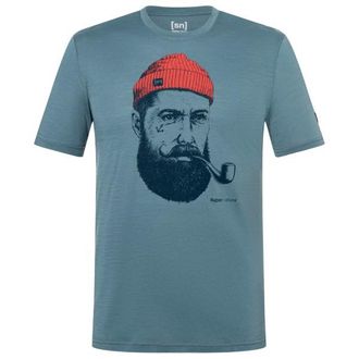 super.natural Sailor Tee Merinoshirt f&uuml;r Herren | t&uuml;rkis