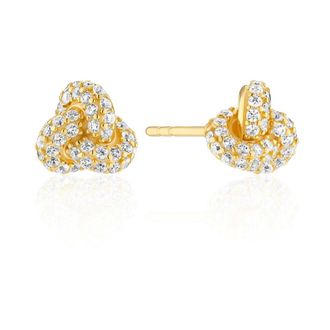 Sif Jakobs Jewellery Accessoires, Dames, Geel, ONE Size, Imperia Piccolo Oorbellen met Witte Zirkonia