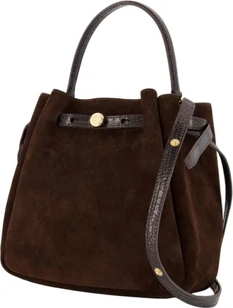 Tory Burch Womens Romy Crossbody - Tory Burch Leather Brown Calfskin Bags Crossbodies