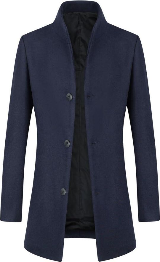 Long Dust Coat Men Winter Warm Trench Woolen Cloth... – Grandado