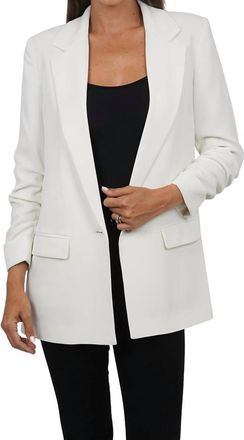 Love Token Sabrina Boyfriend Blazer In White